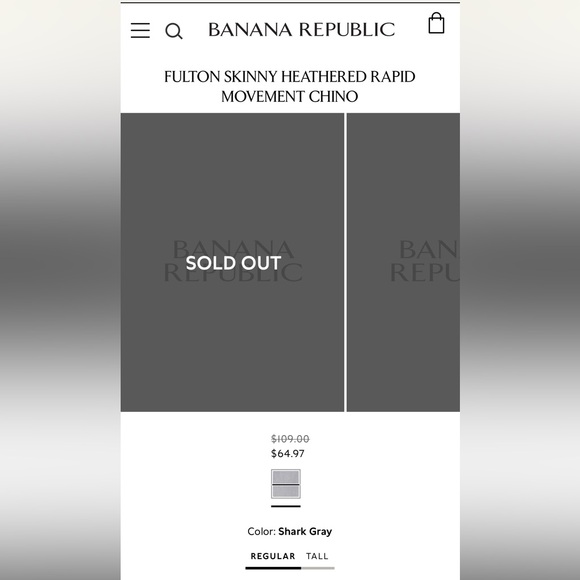 2 pair Banana Republic Fulton Slim Fit Hard to Find Chino 34x32 - Picture 7 of 11